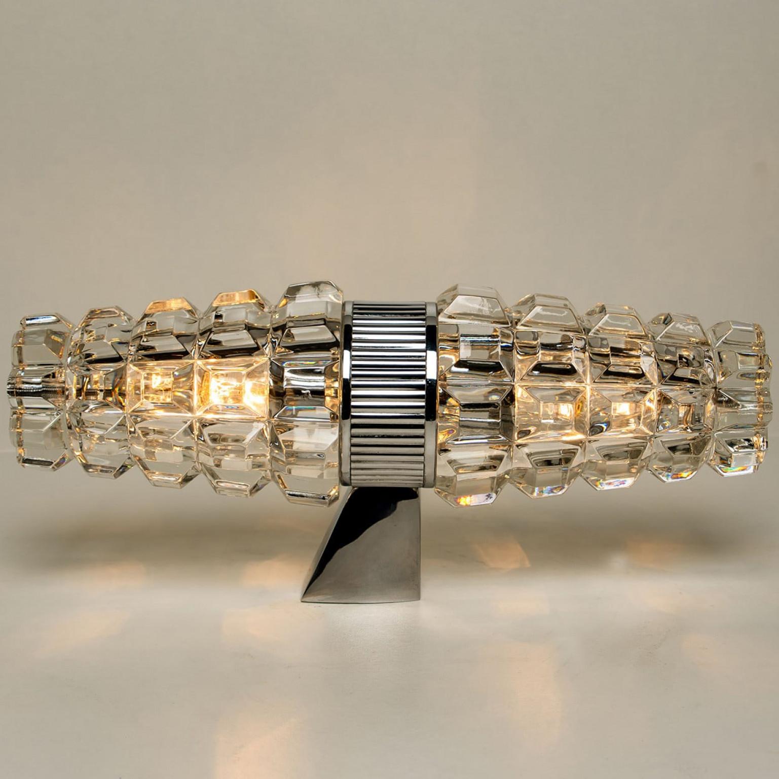 Pair Hourglass Shaped Chrome Wall Sconce, France, Europe, 1970s For Sale 5