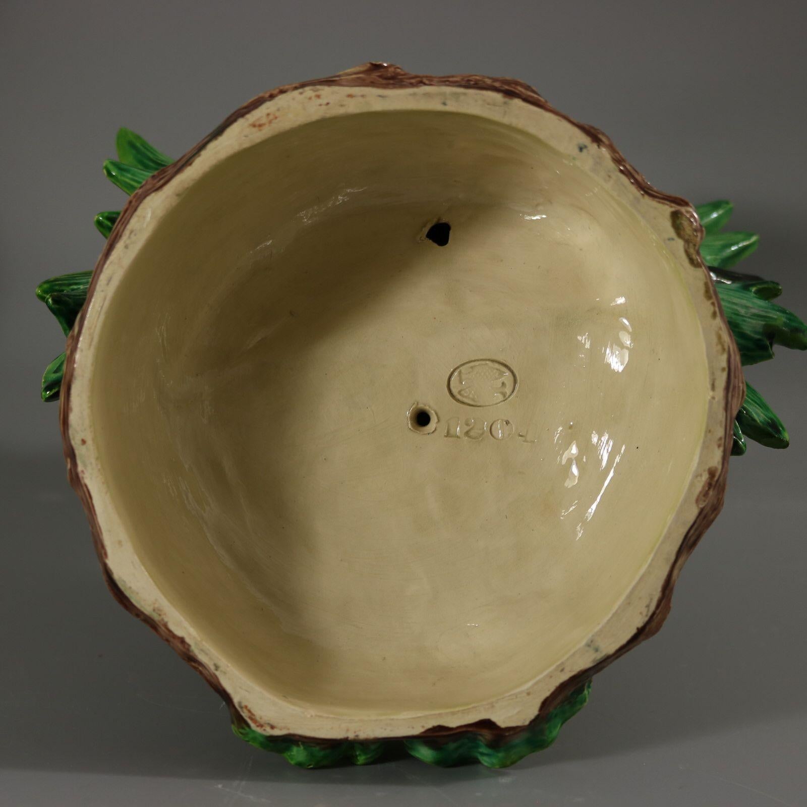 Pair Hugo Lonitz Partridge Stands with Original Pots 12