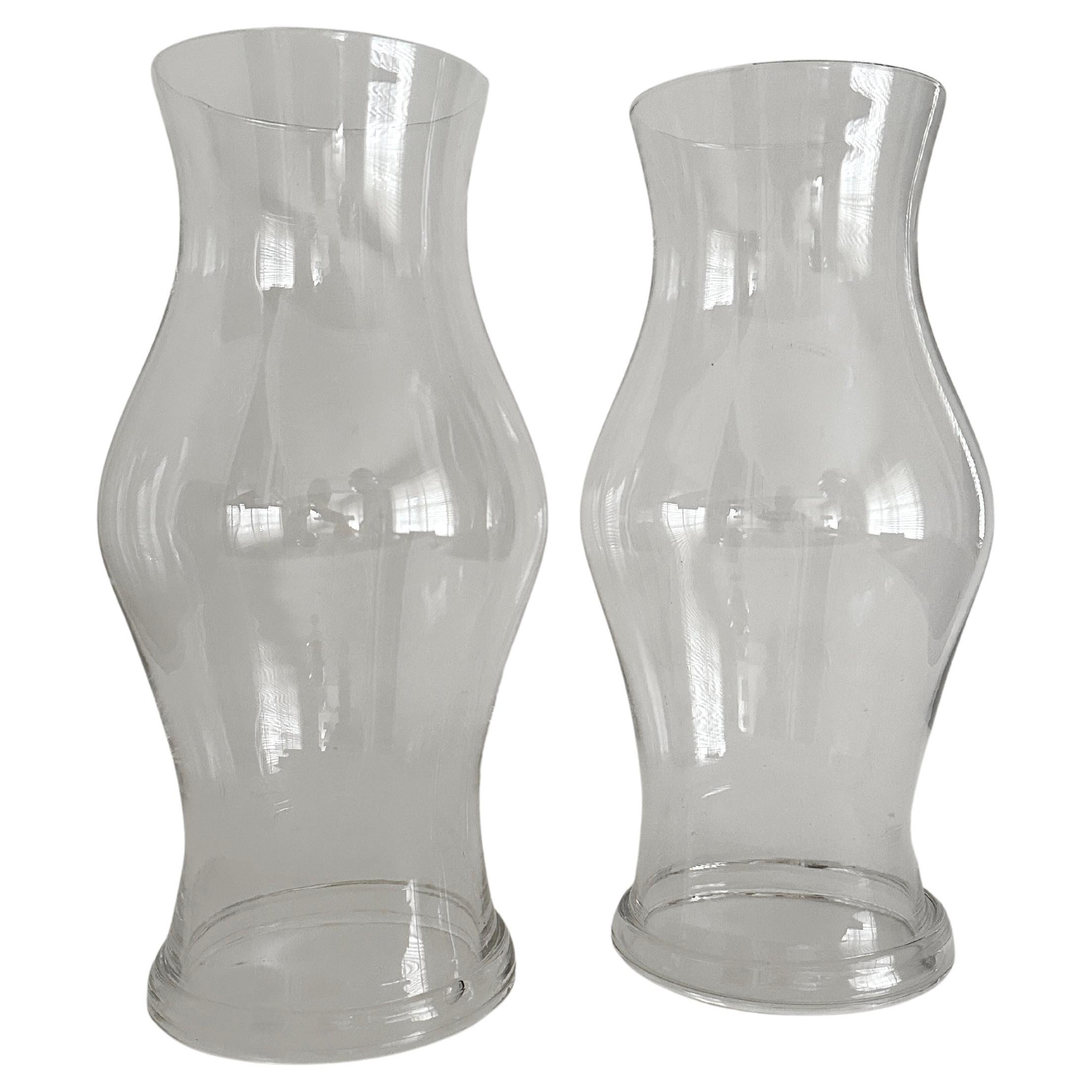 Pair Hurricane Shades By Royal Leerdam, Williamsburg Reproductions