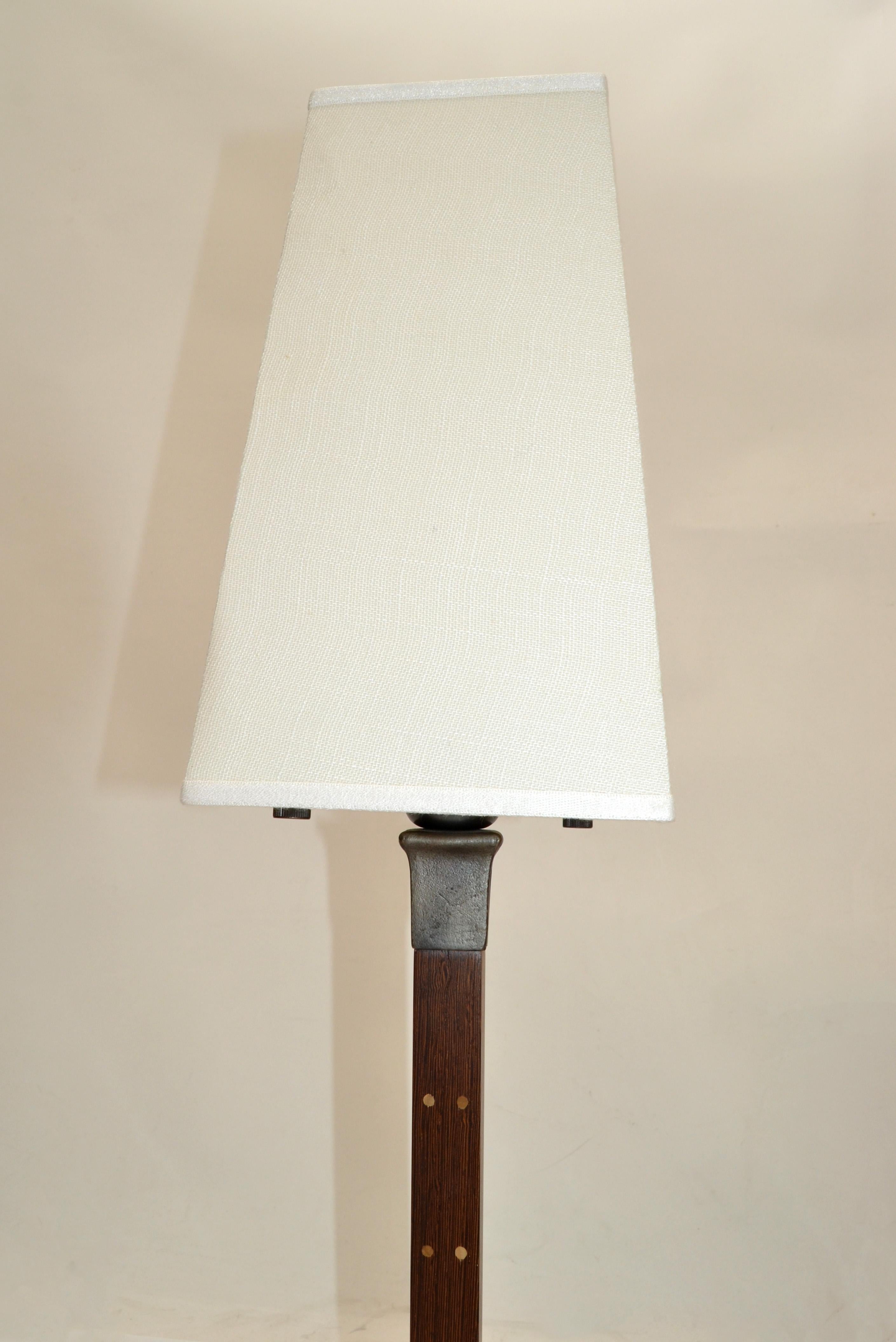 Coppia, lampada da tavolo Ida in Wood Wood e bronzo firmata Romeo Sozzi per Promemoria Italia in vendita 2