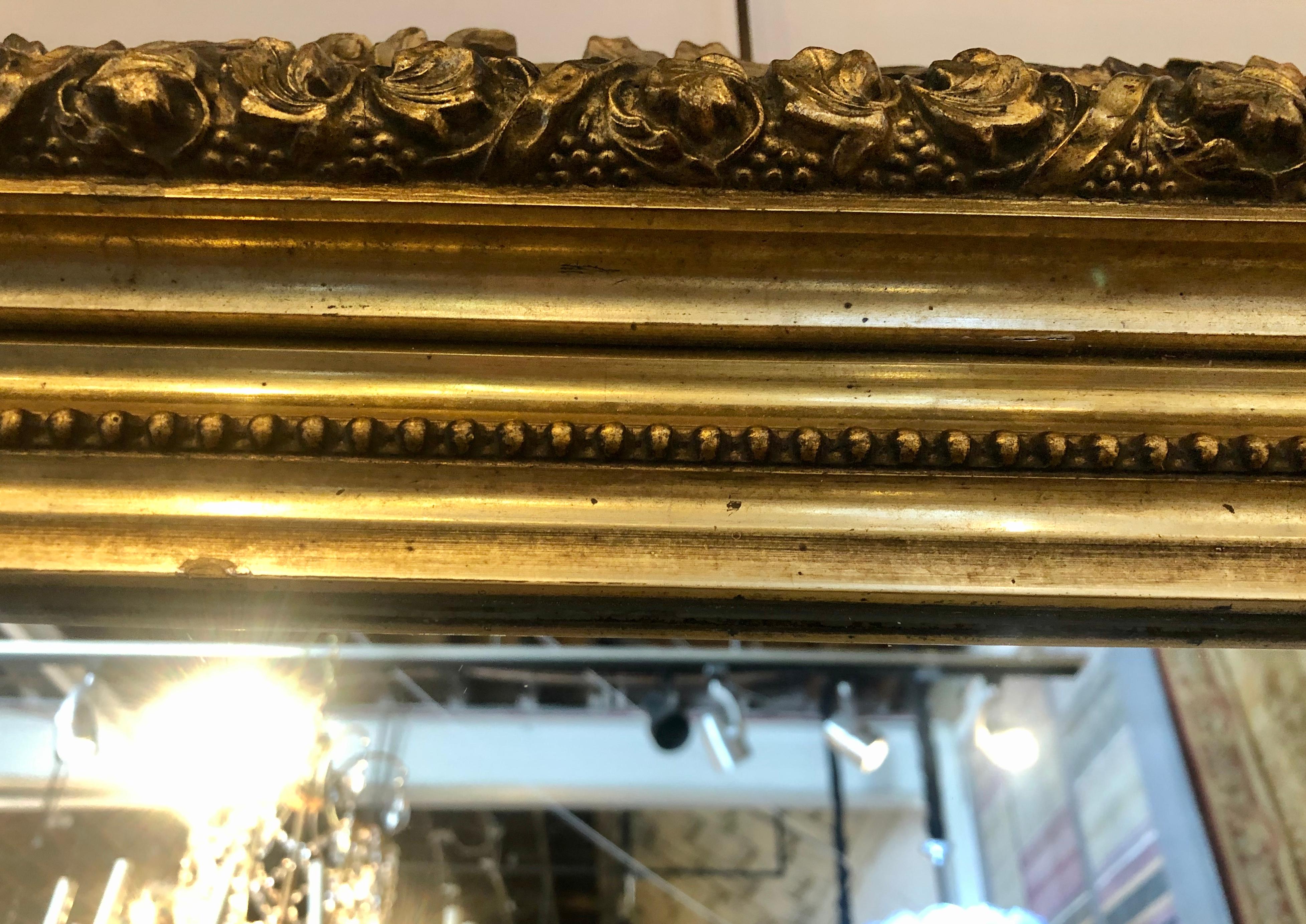 Pair of Giltwood Late 19th Century Wall or Console Mirrors 5