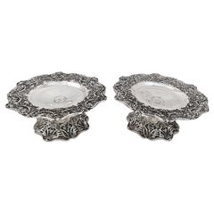 Pair if Sterling Silver Compotes