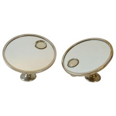 Pair Illuminated Brot Mirophar Wall Mirrors, France, 1930's
