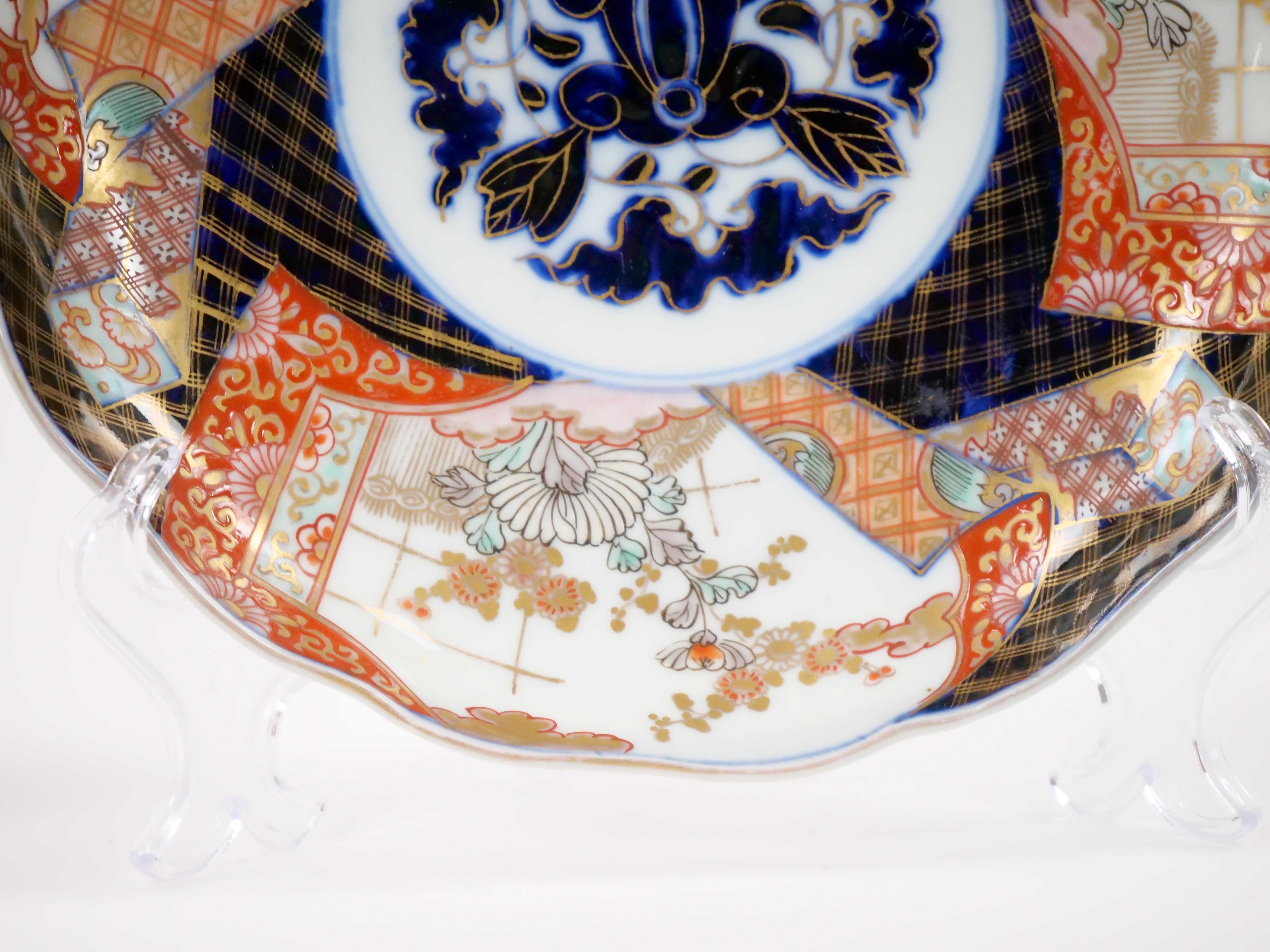 Paar Imari Porcelain Chinesisch Export Dekorative Teller (19. Jahrhundert) im Angebot