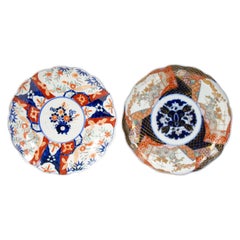 Pair Imari Porcelain Chinese Export Decorative Plate