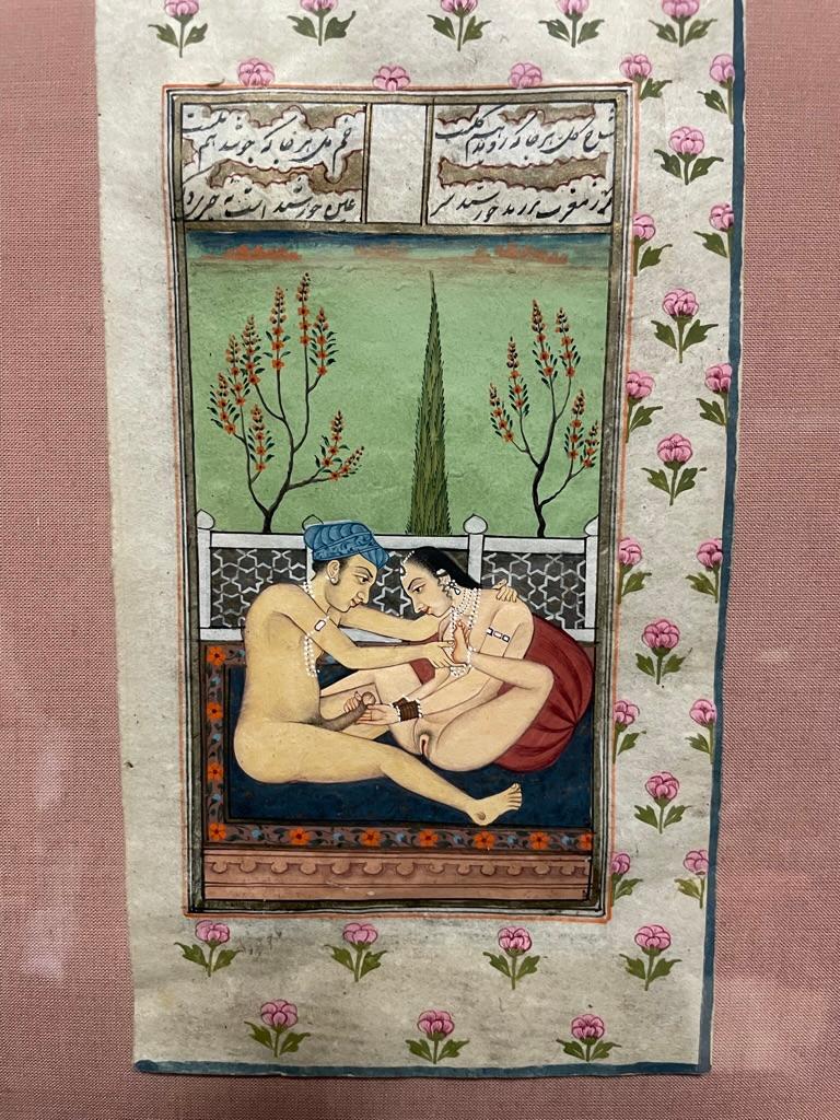Pair Indian Erotic Kama Sutra Tantric Gouache Paintings in Giltwood Frames  For Sale at 1stDibs | kama sutra drawings, kamasutra erotic art, kamasutra  erotic paintings