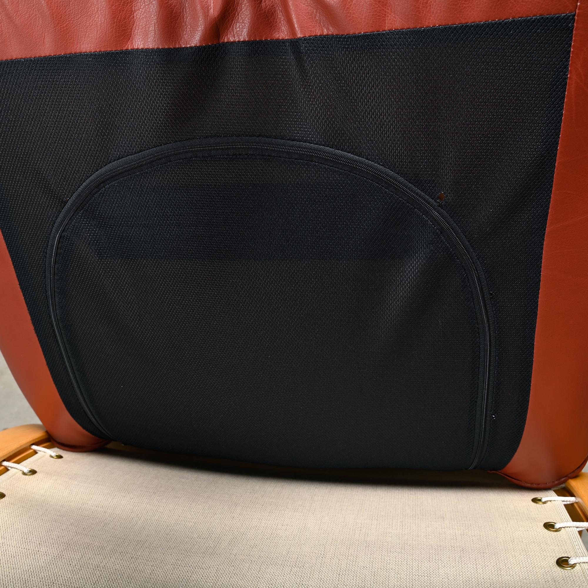 Paire de chaises longues Ingmar Relling en Beeche et cuir bourgogne, Westnofa en vente 13