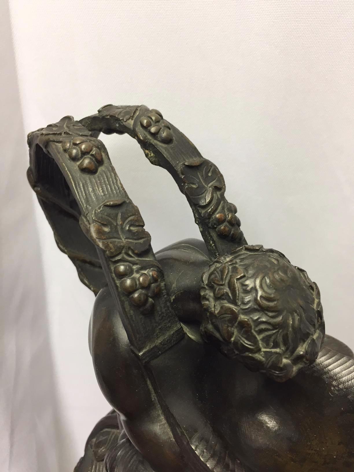 Pair iof French Patinated Bronze Urn Ewers, 19th Century 2