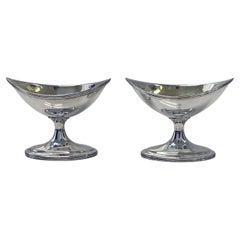 Pair Irish Georgian Silver Salts Dublin 1793 William Bond