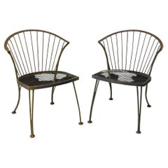 Pair Iron Side Chairs