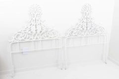 Pair Iron Twin Headboards