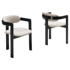 Pair Italian Armchairs with Bentwood Frames 