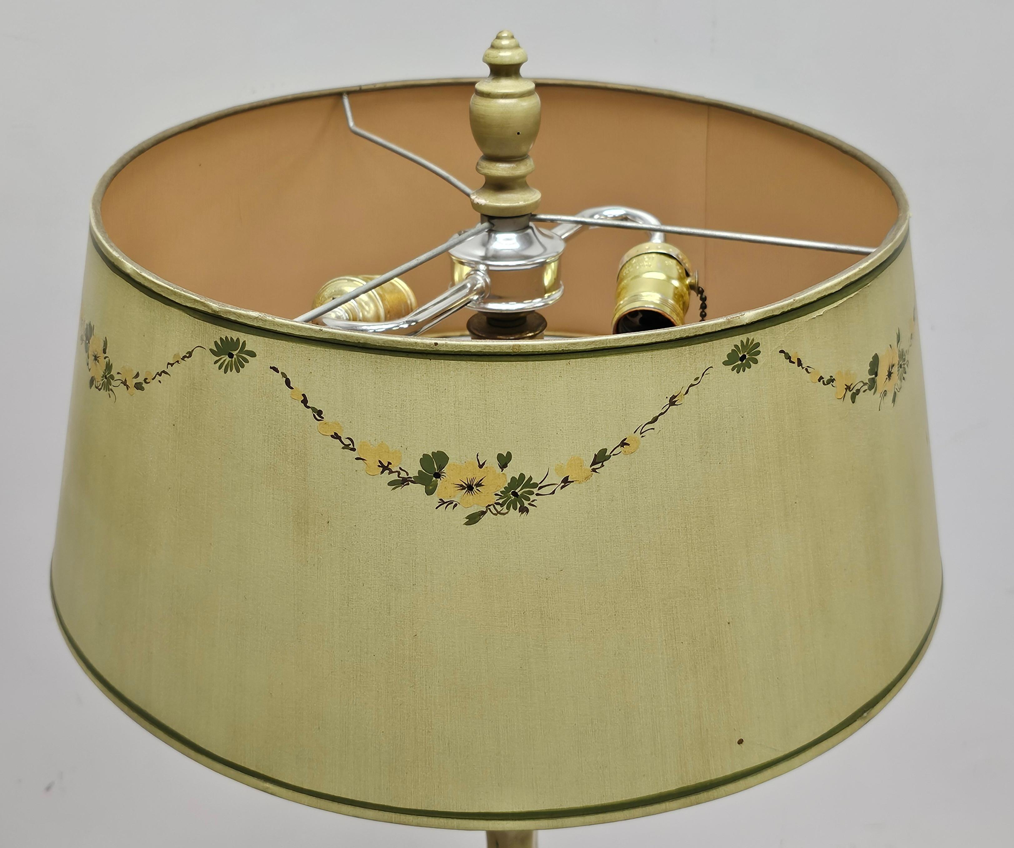 Paar handbemalte italienische Pricket-Kerzenständer im Barockstil im Angebot 3