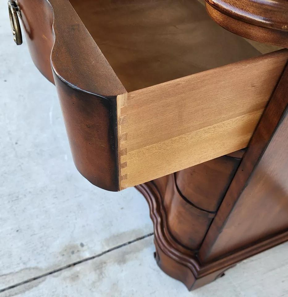Pair Italian Bedside Chests Nightstands by CENTURY FURNITURE For Sale 5