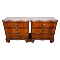 Pair Italian Bedside Chests Nightstands by CENTURY FURNITURE