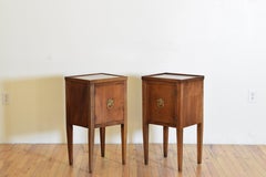 Pair Italian, Brescia, Walnut Neoclassic One Drawer Commodes, ca. 1825