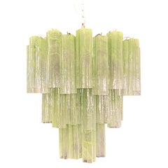 Pair Italian Chandeliers in Murano Glass