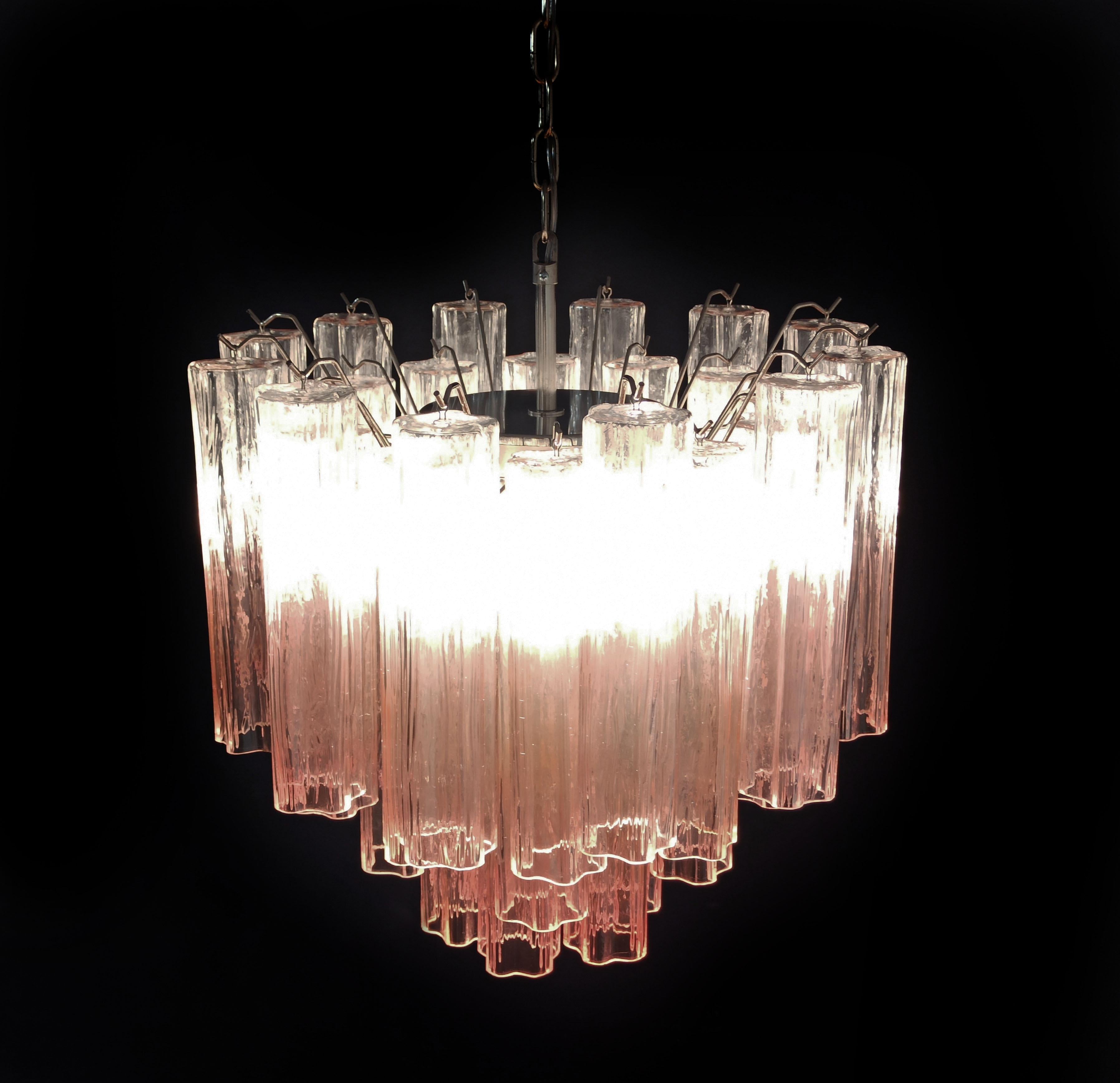 Pair Italian Chandeliers, Murano For Sale 2