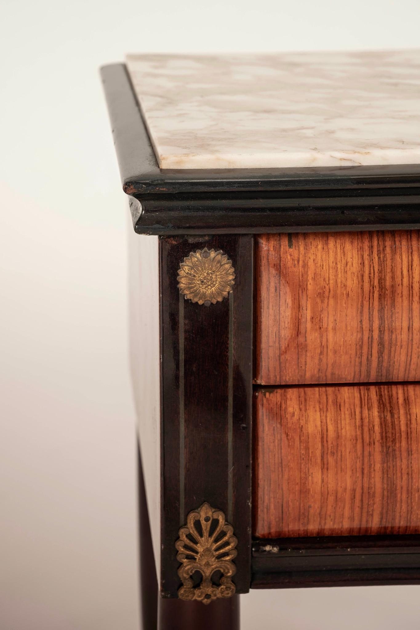 Pair Italian Directoire Style Nightstands For Sale 4