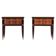 Pair Italian Directoire Style Nightstands