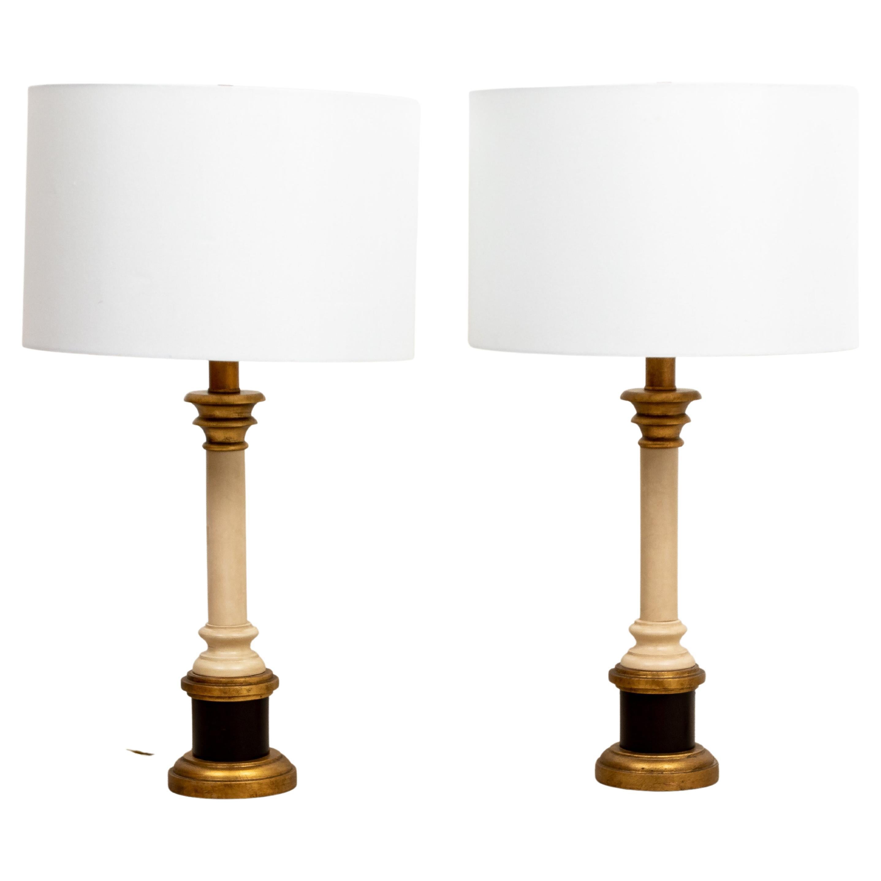 Pair Italian Florentine Lamps