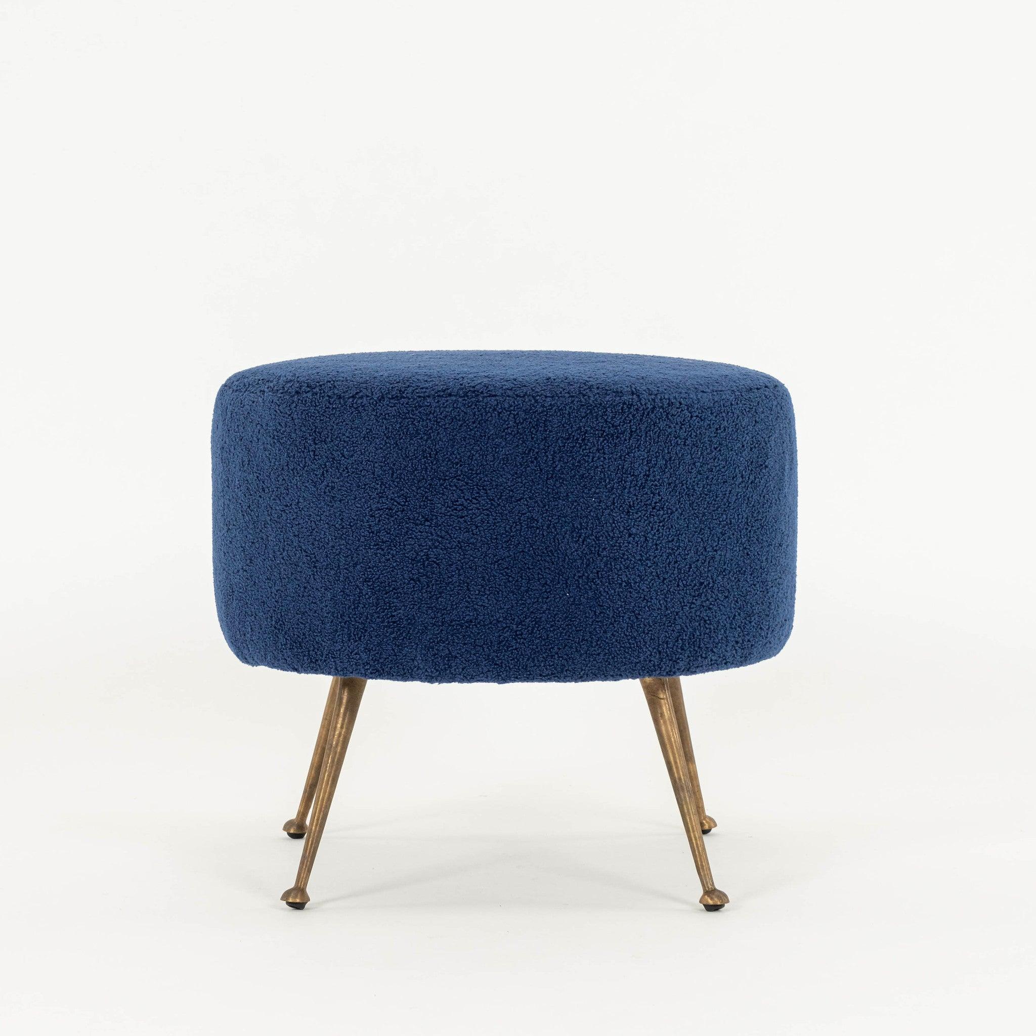 Mid-Century Modern Paire d'ottomans italiens de style Gio Ponti en vente