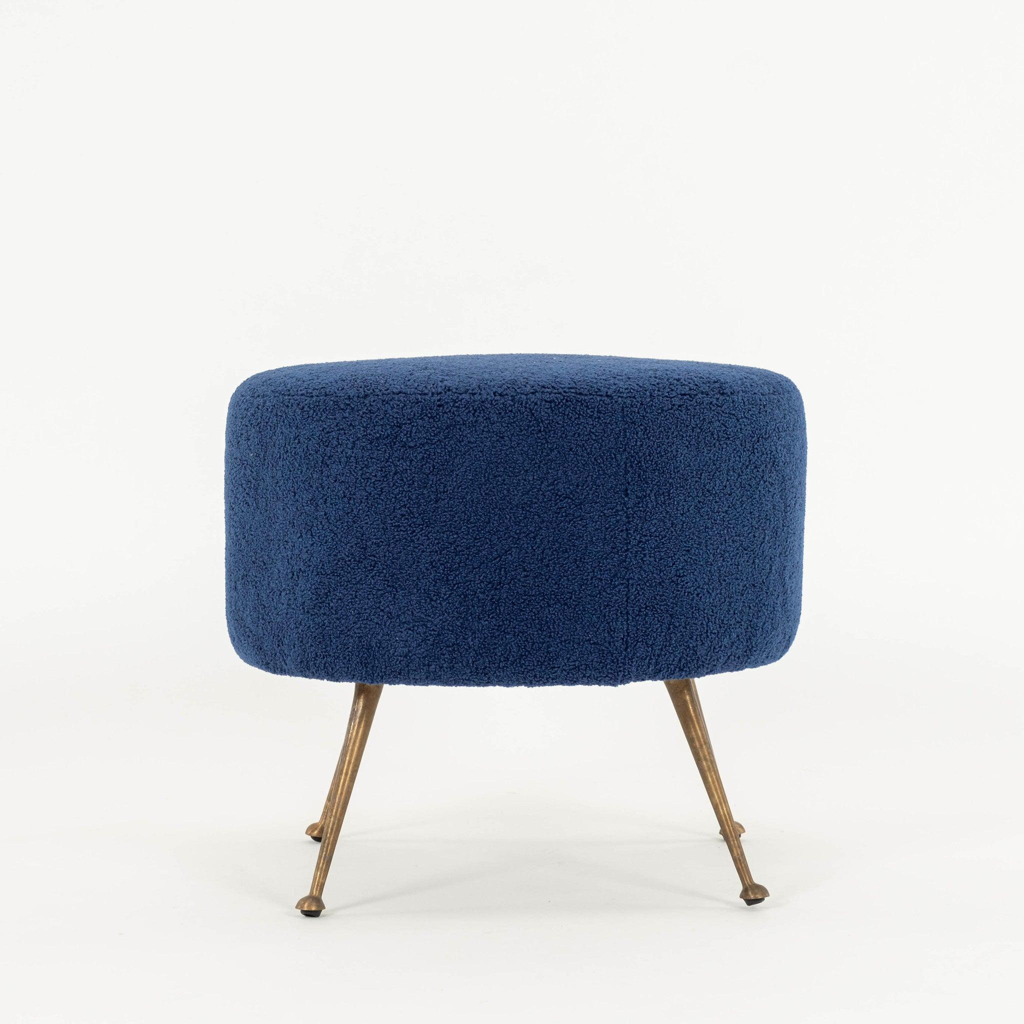 20ième siècle Paire d'ottomans italiens de style Gio Ponti en vente