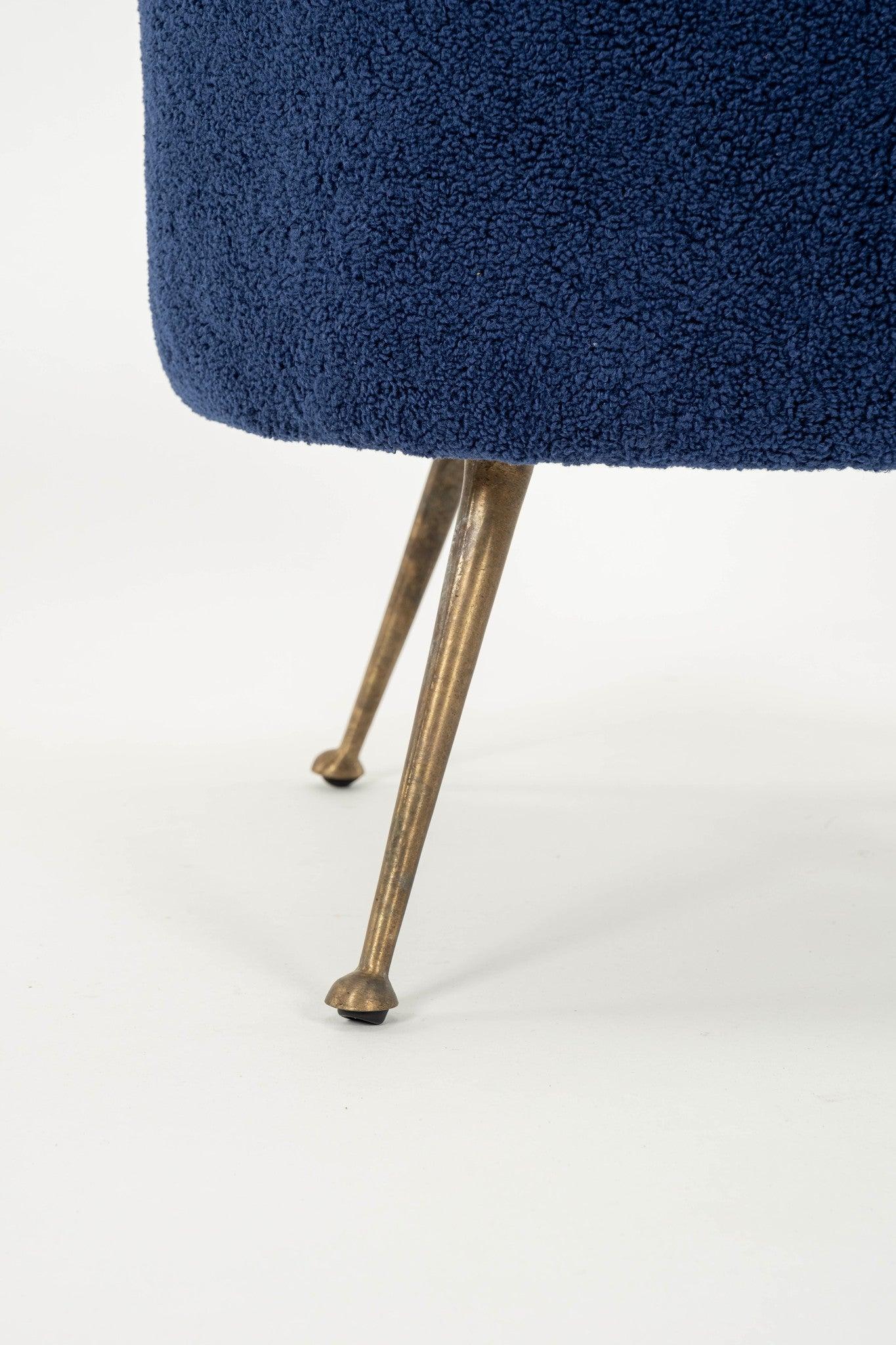 Laiton Paire d'ottomans italiens de style Gio Ponti en vente