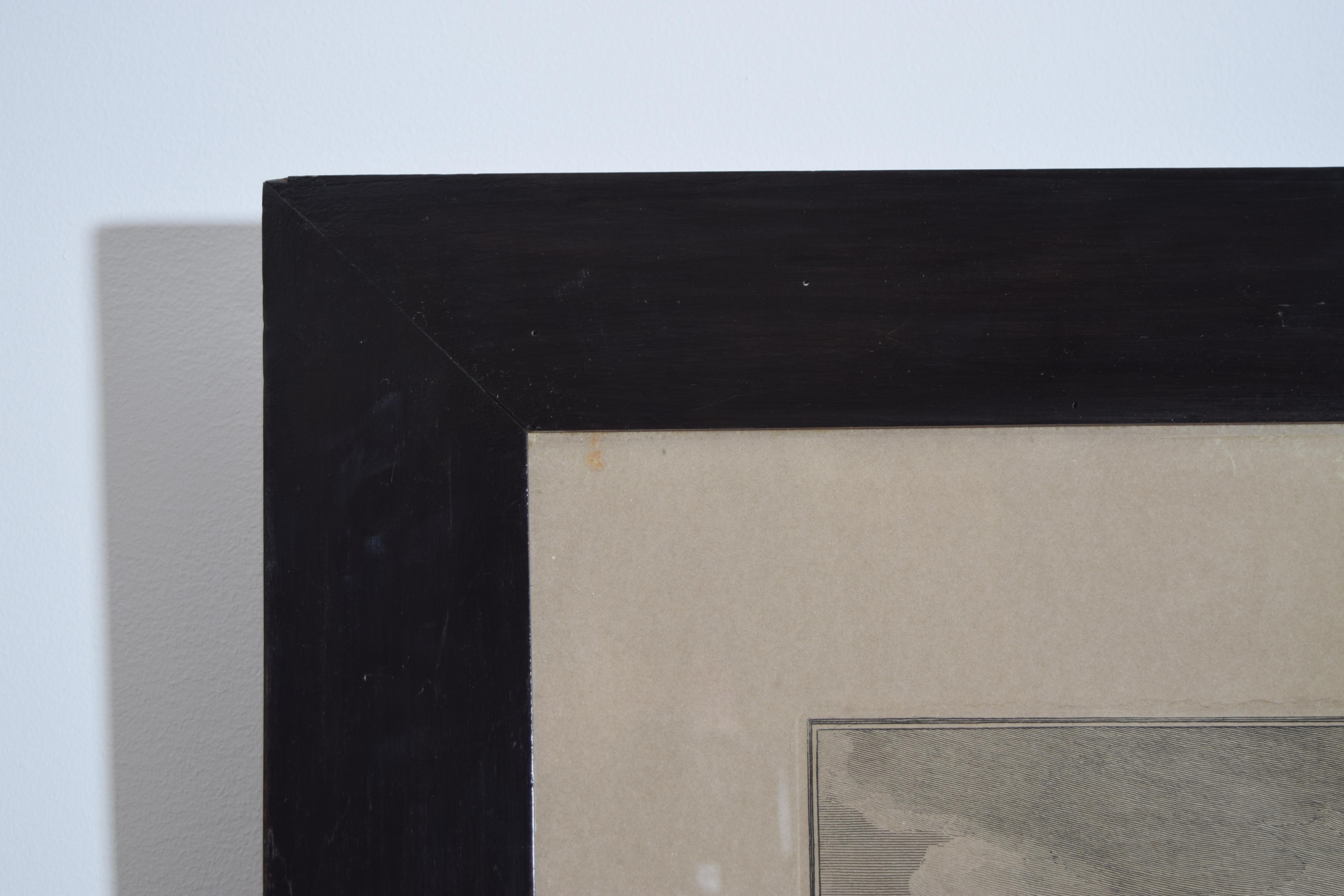Paire de grandes gravures architecturales italiennes encadrées, vues de Rome, début du 19e siècle en vente 2