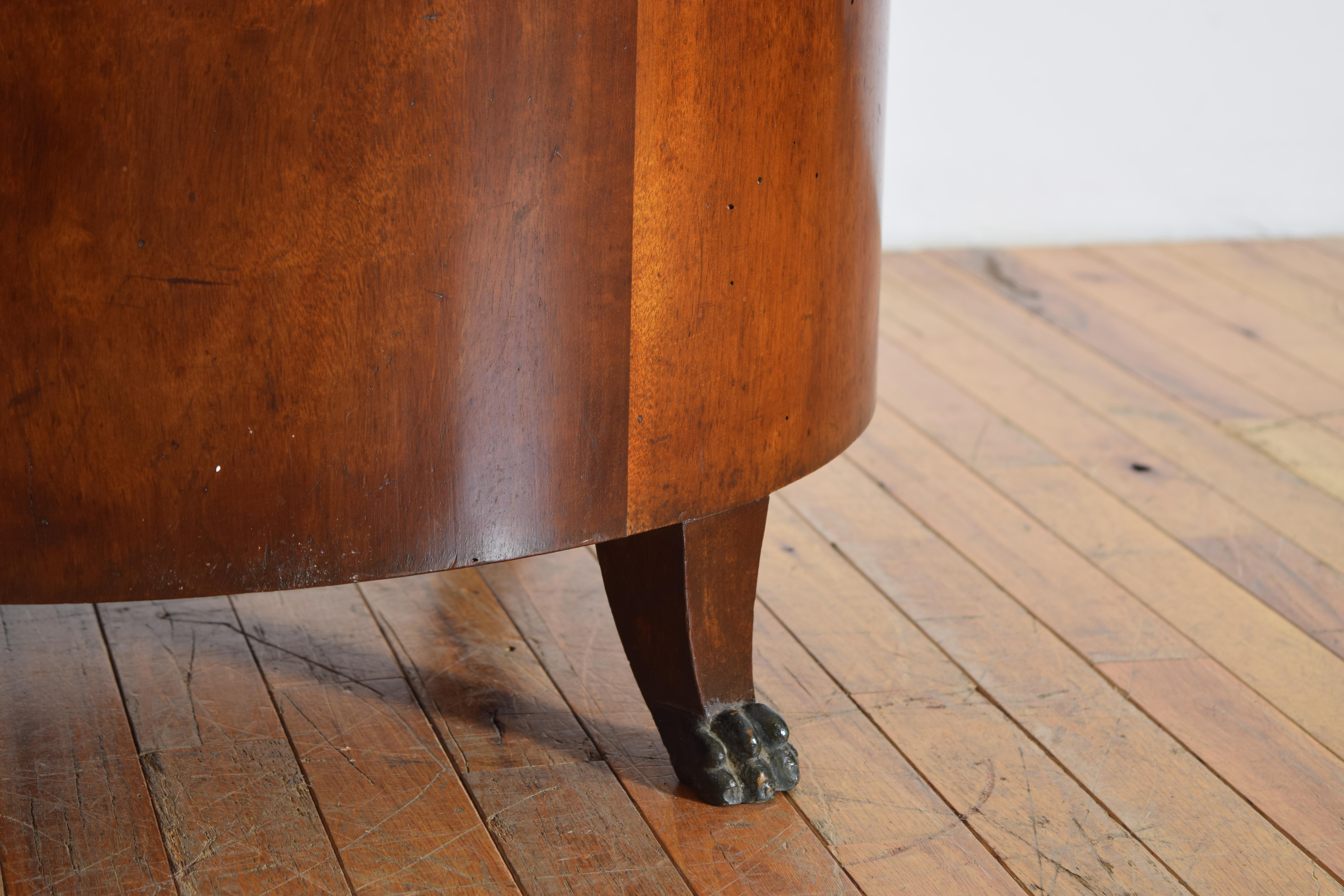 Pair Italian, Lucchese, Empire Period Walnut & Ebonized Benches, ca. 1800 For Sale 4