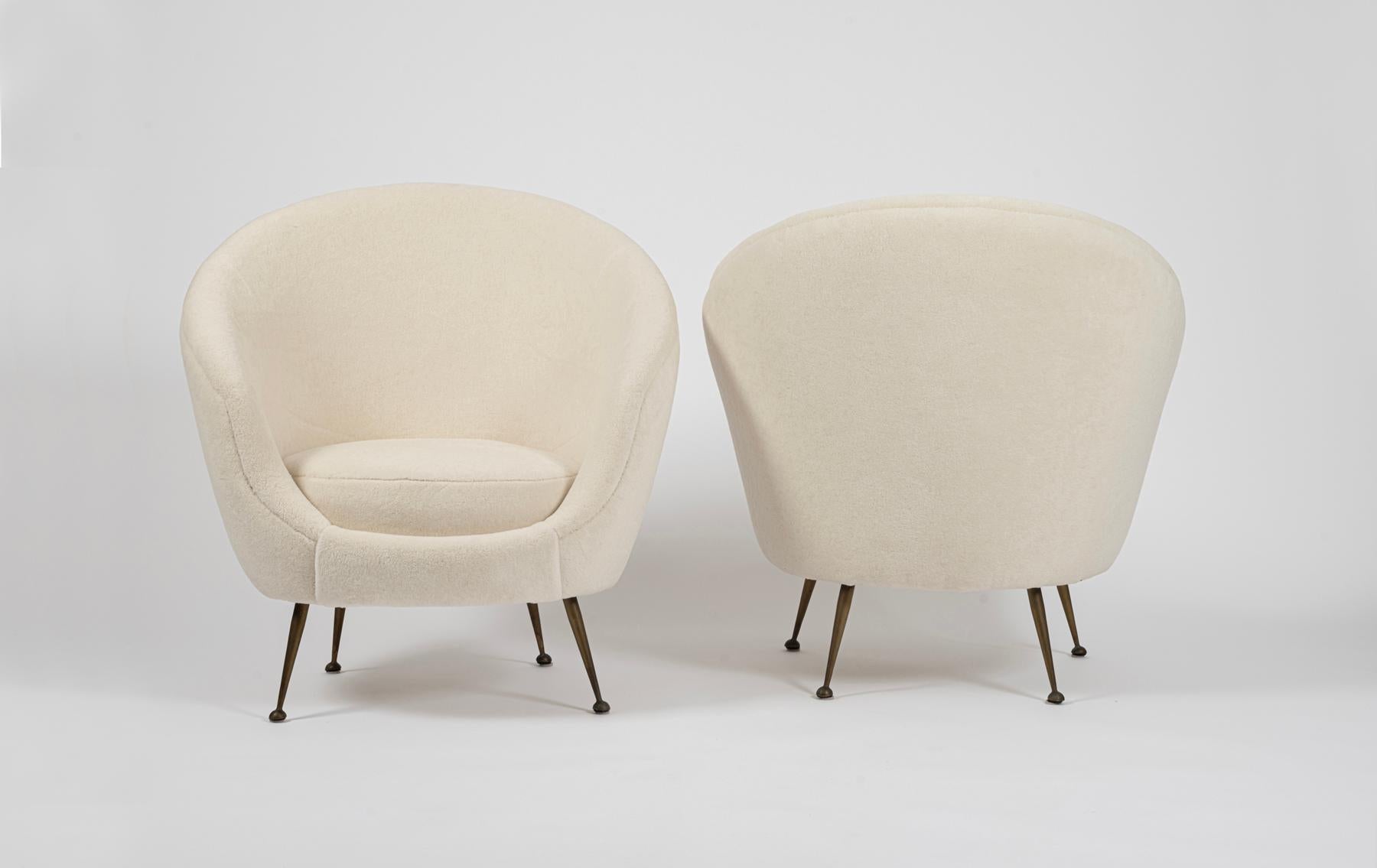 Loungesessel von Federico Munari. Italien um 1950 (Mitte des 20. Jahrhunderts) im Angebot