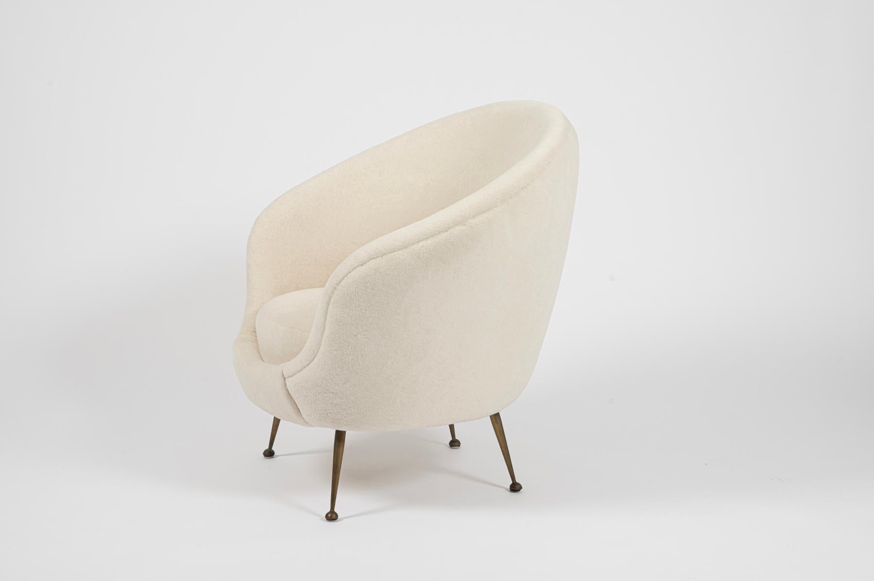 Loungesessel von Federico Munari. Italien um 1950 im Angebot 2