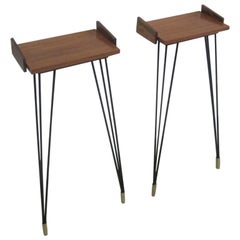 Pair Italian Mid-Century Modern Consoles or Nightstands Attr. to Osvaldo Borsani