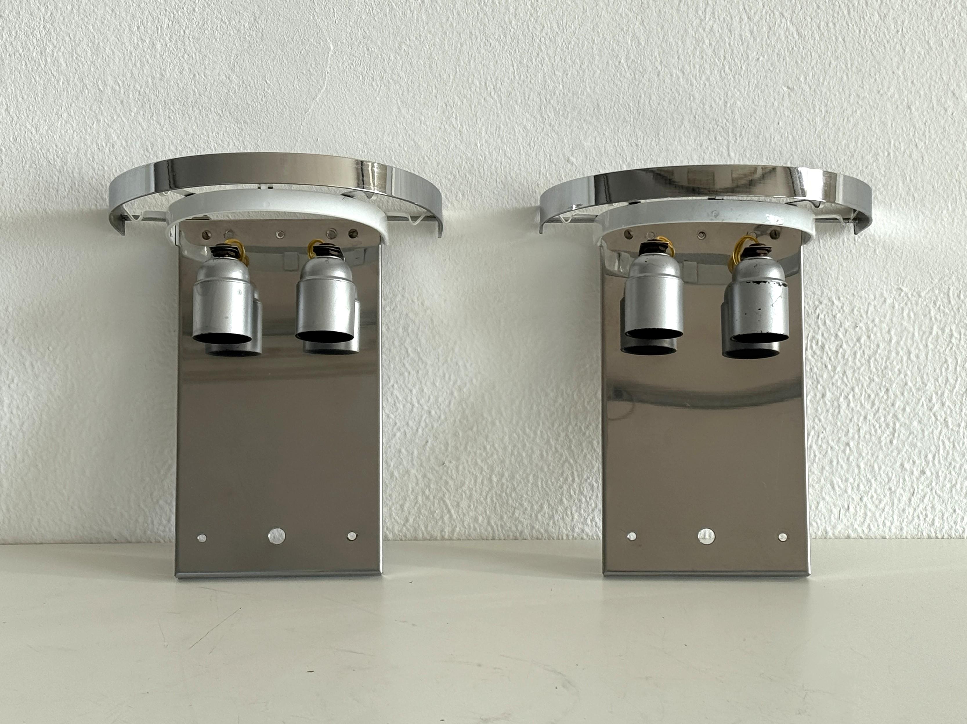 Paire d'appliques murales design en verre de Murano Corteccia du milieu du siècle dernier, 1970 en vente 5