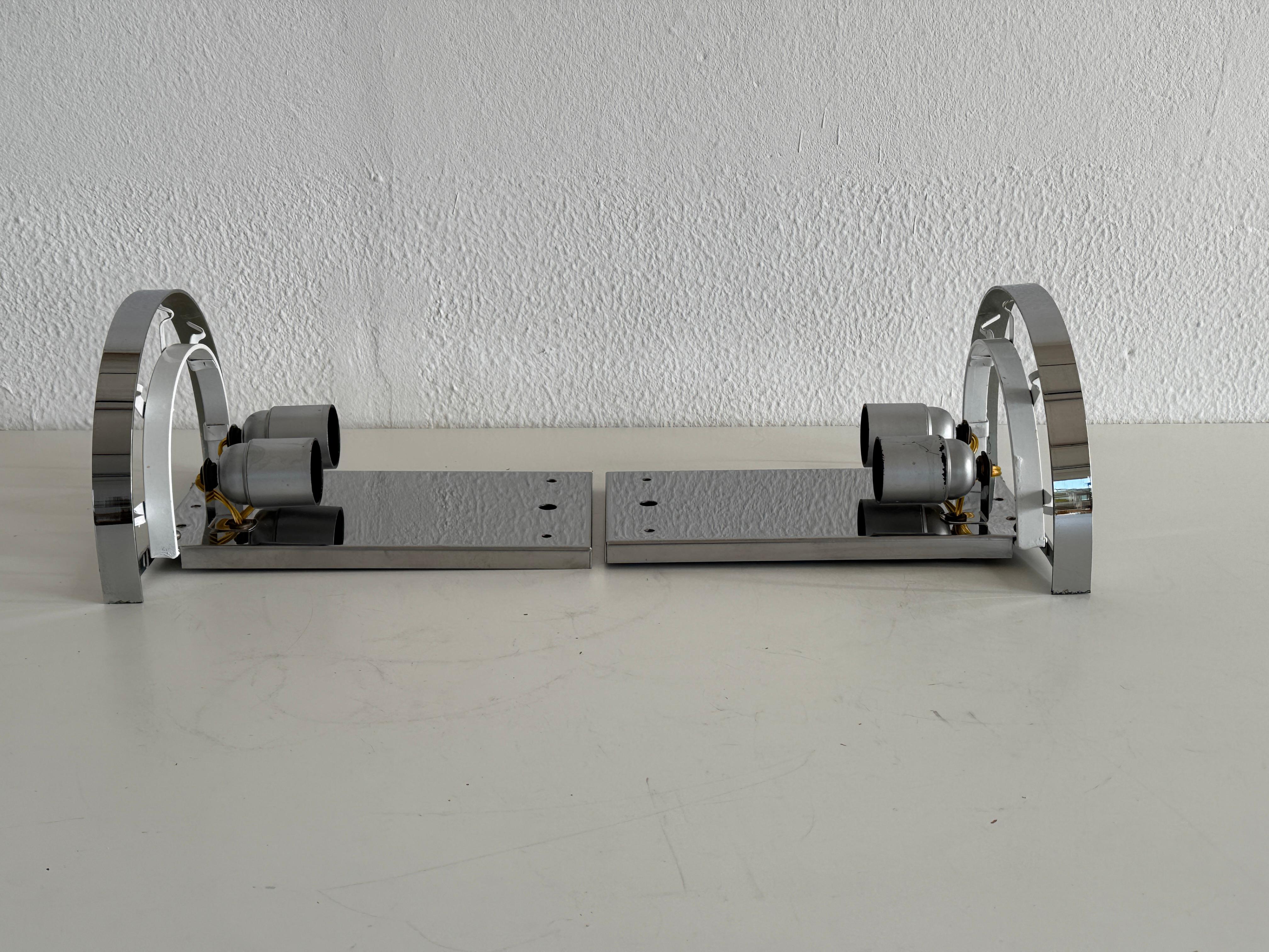 Paire d'appliques murales design en verre de Murano Corteccia du milieu du siècle dernier, 1970 en vente 6