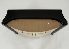 Pair Italian Modern Lacquered Console Cabinets