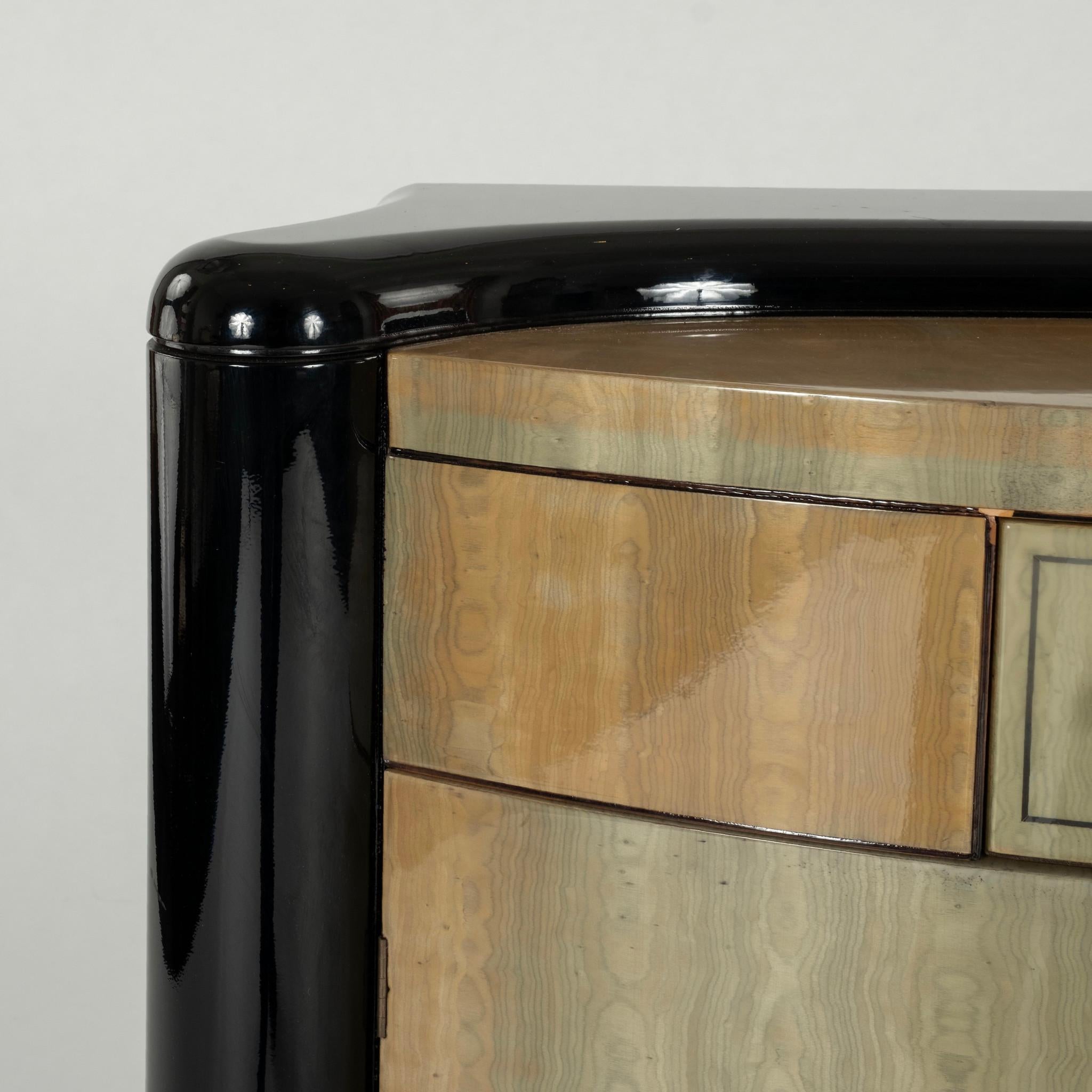 Pair Italian Modern Lacquered Console Cabinets For Sale 3