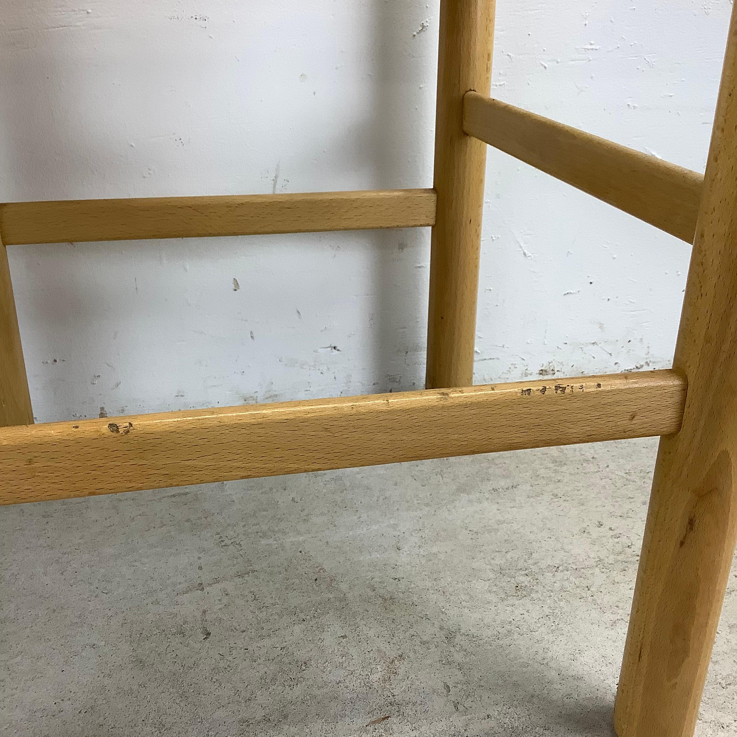 Pair Italian Modern Rush Seat Counterstools 11
