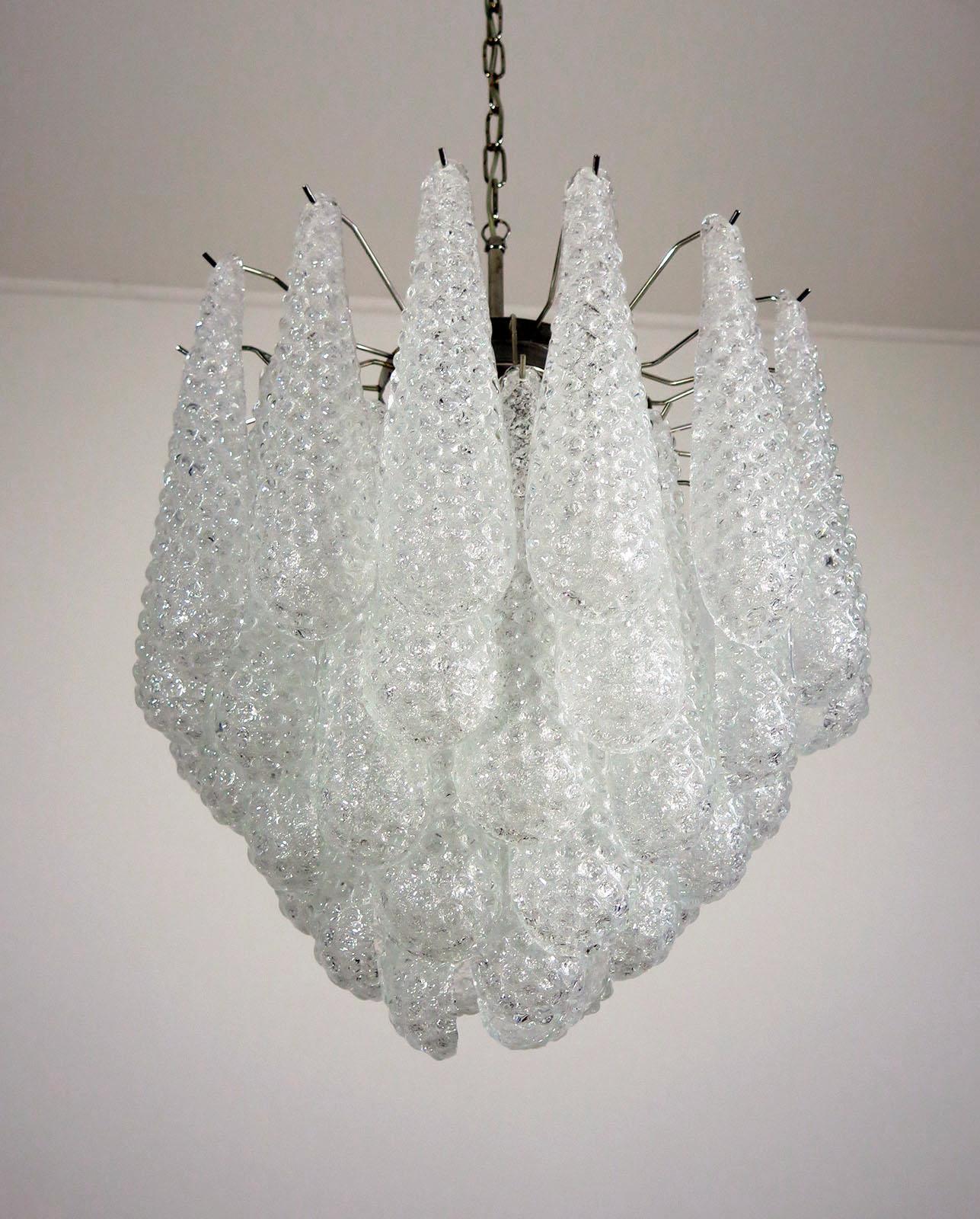 Pair Italian Murano Chandeliers 5