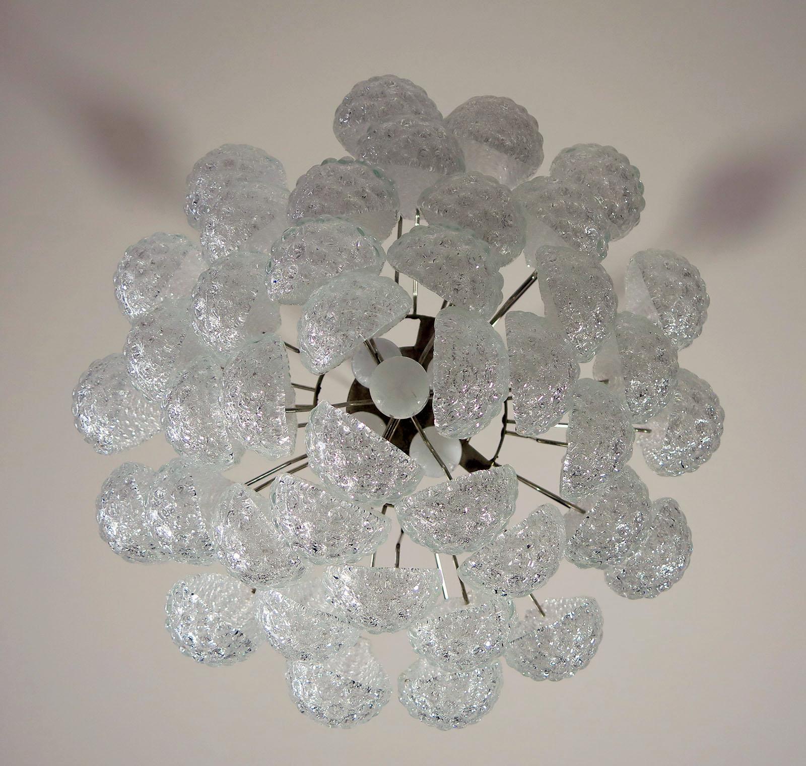 Pair Italian Murano Chandeliers For Sale 9