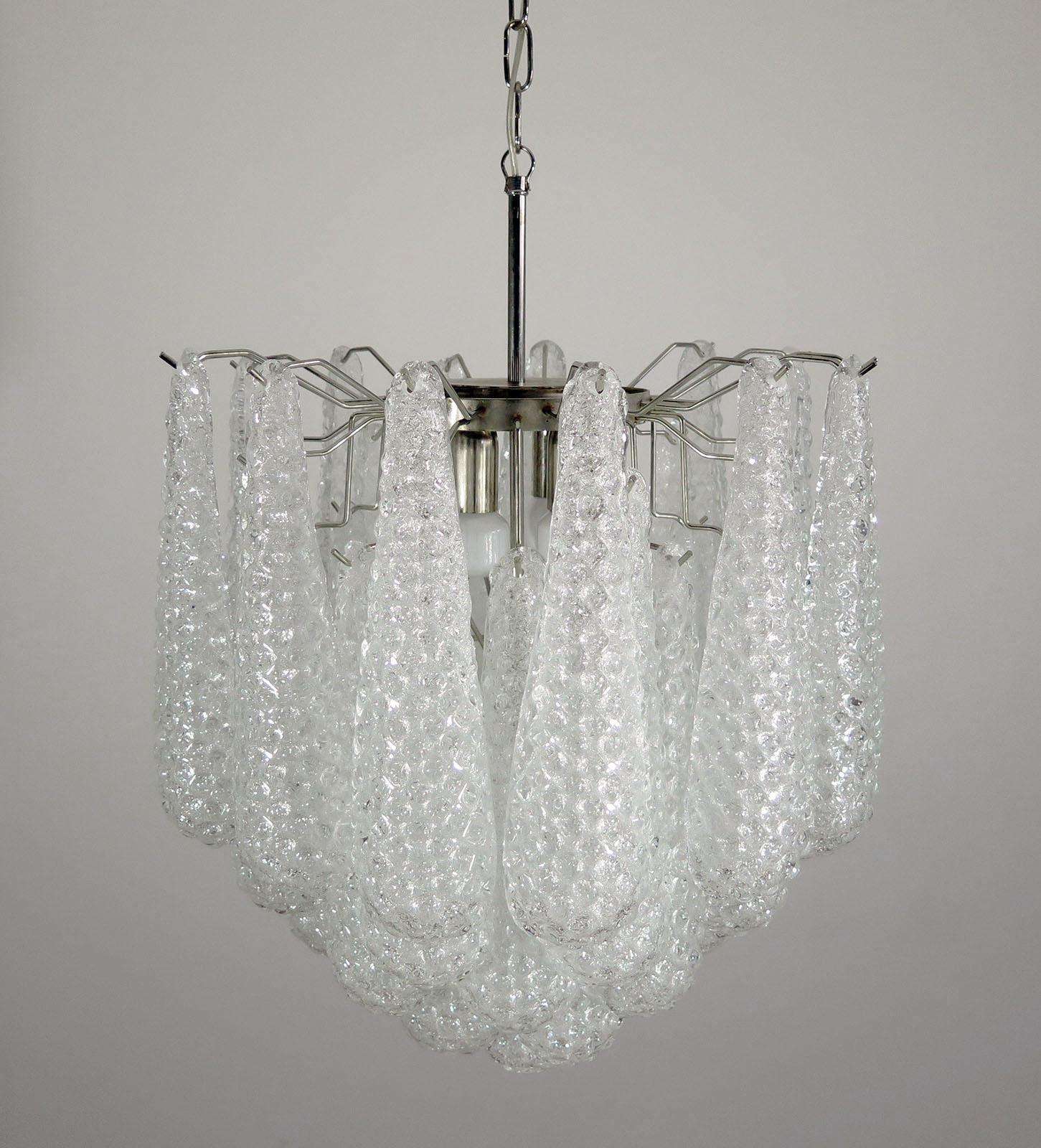 Pair Italian Murano Chandeliers For Sale 10