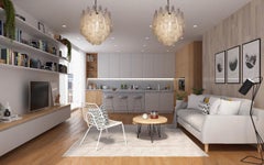 Pair Italian Murano Chandeliers