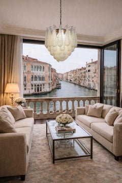 Pair Italian Murano Chandeliers