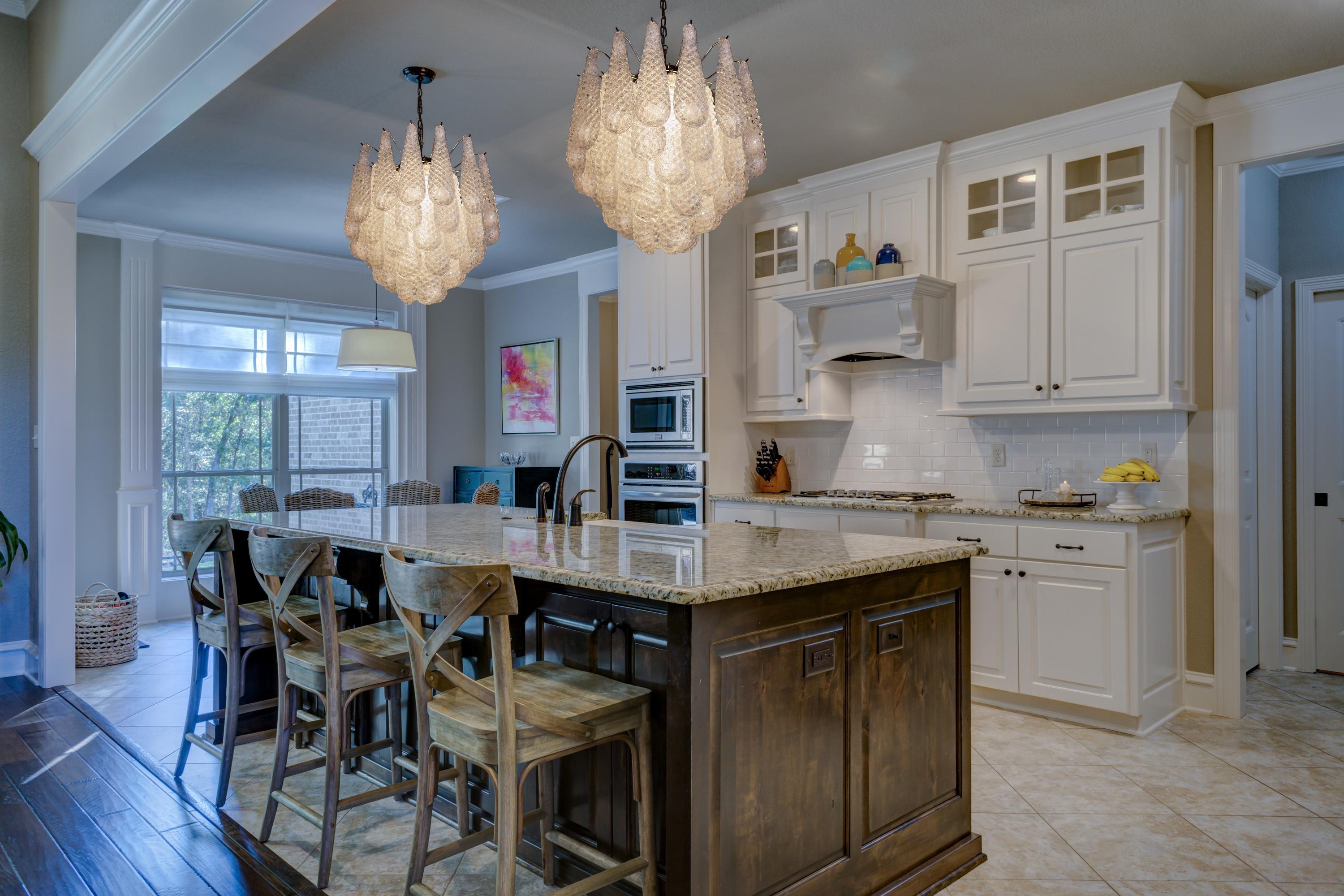 Metal Pair Italian Murano Chandeliers For Sale