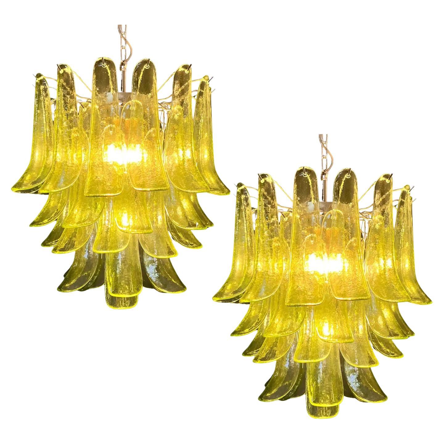 Pair Italian Murano Chandeliers