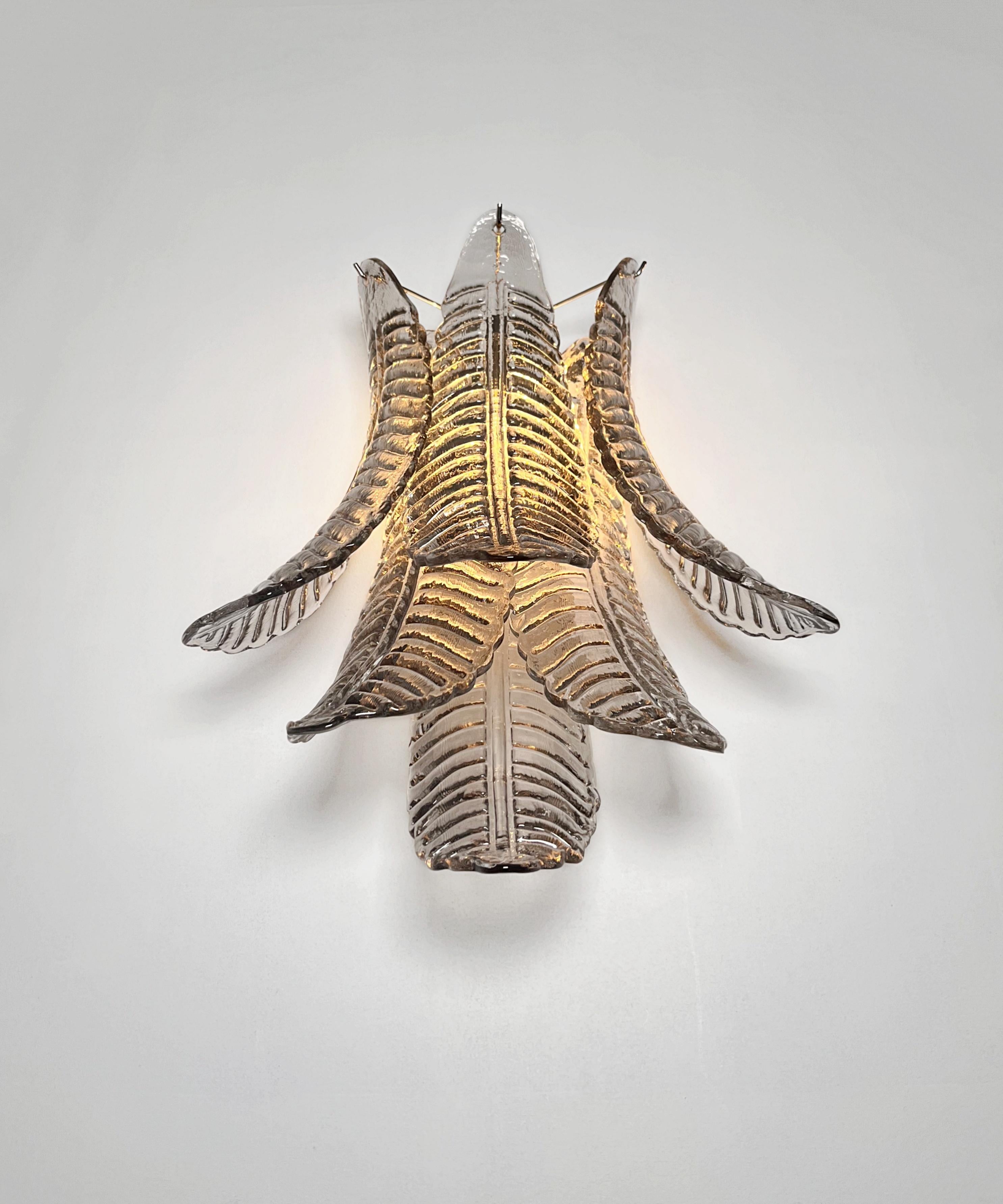 Pair Italian Murano Sconces For Sale 1