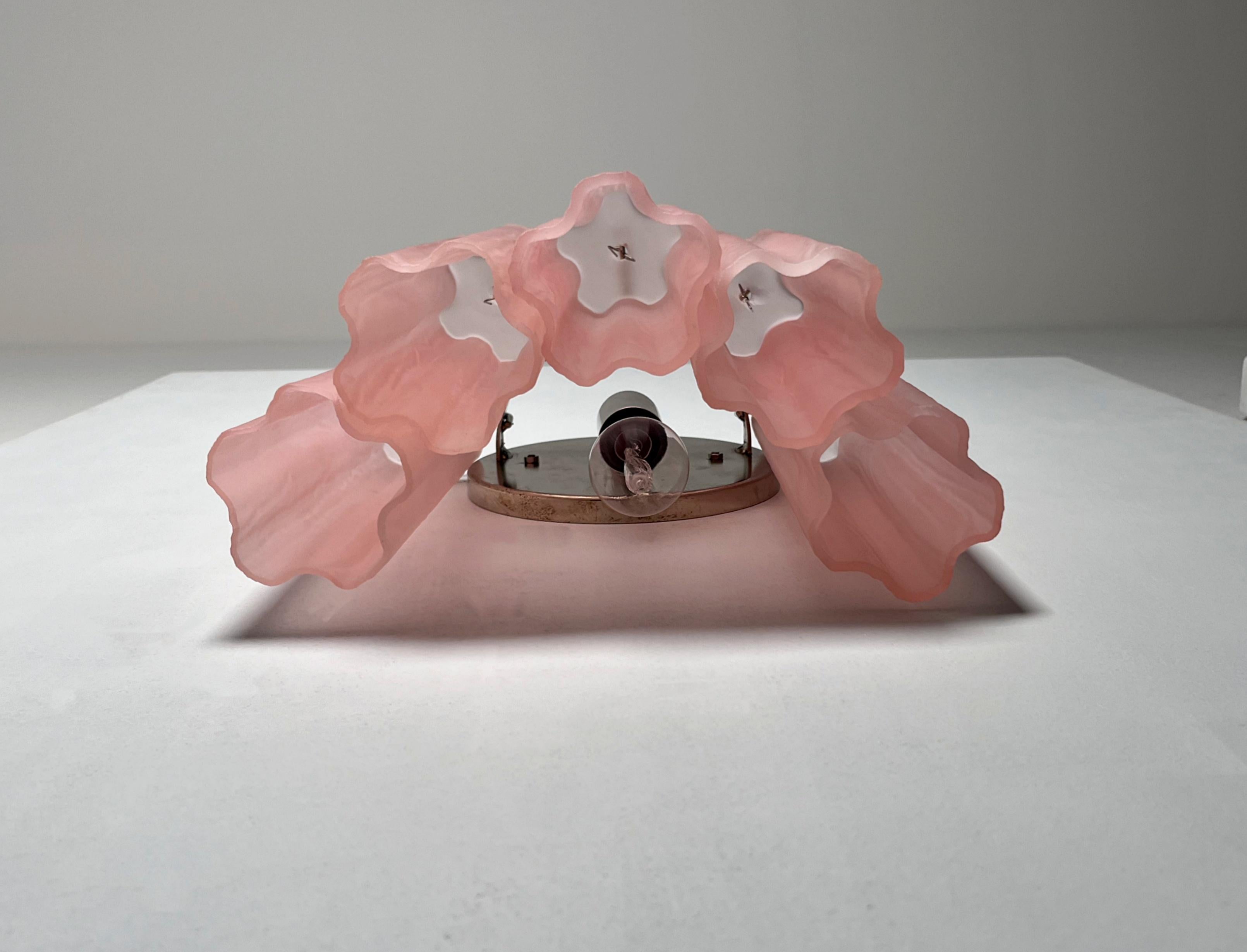 Métal Pair Italian Murano Sconces en vente