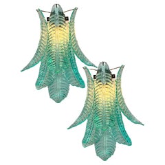 Pair Italian Murano Sconces