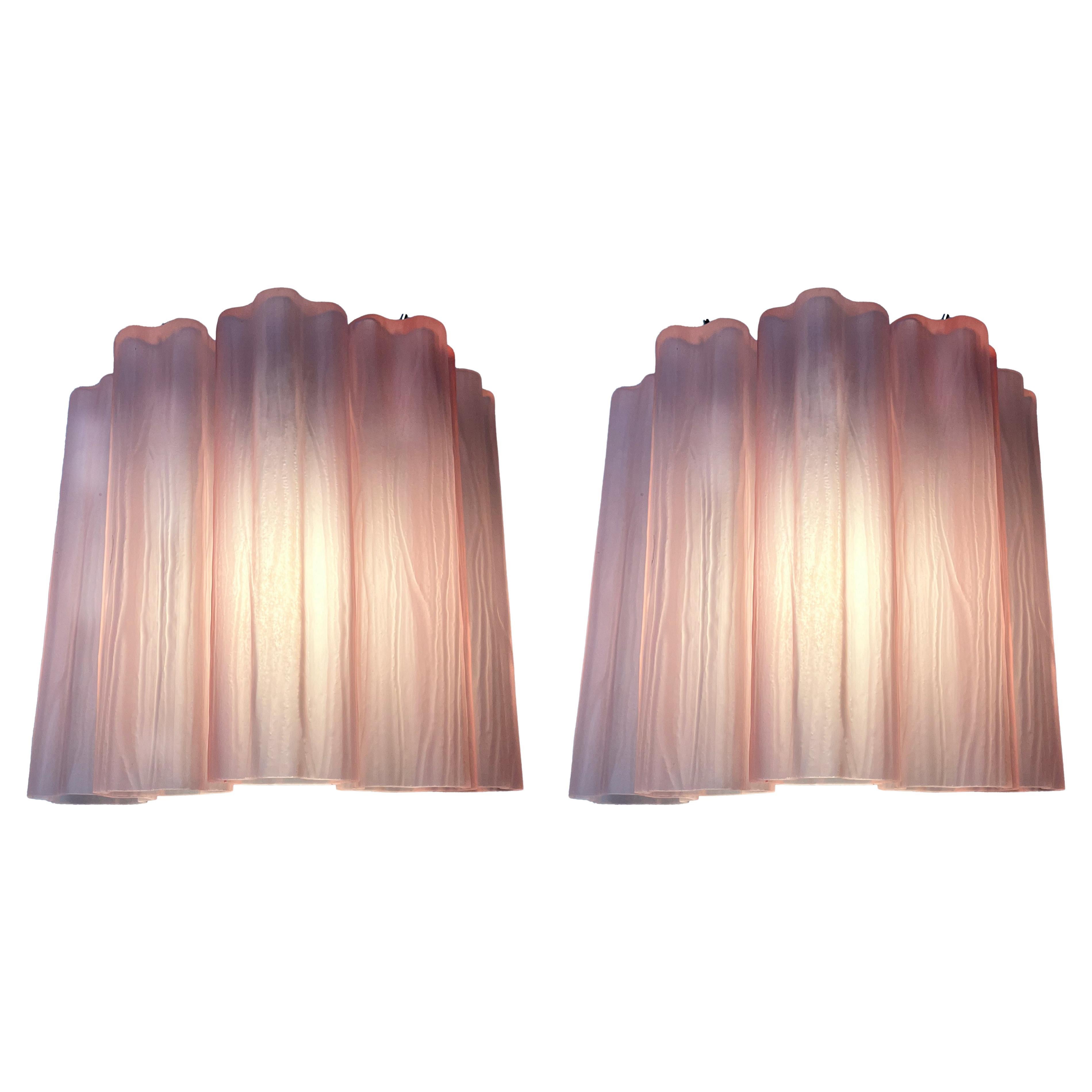 Pair Italian Murano Sconces