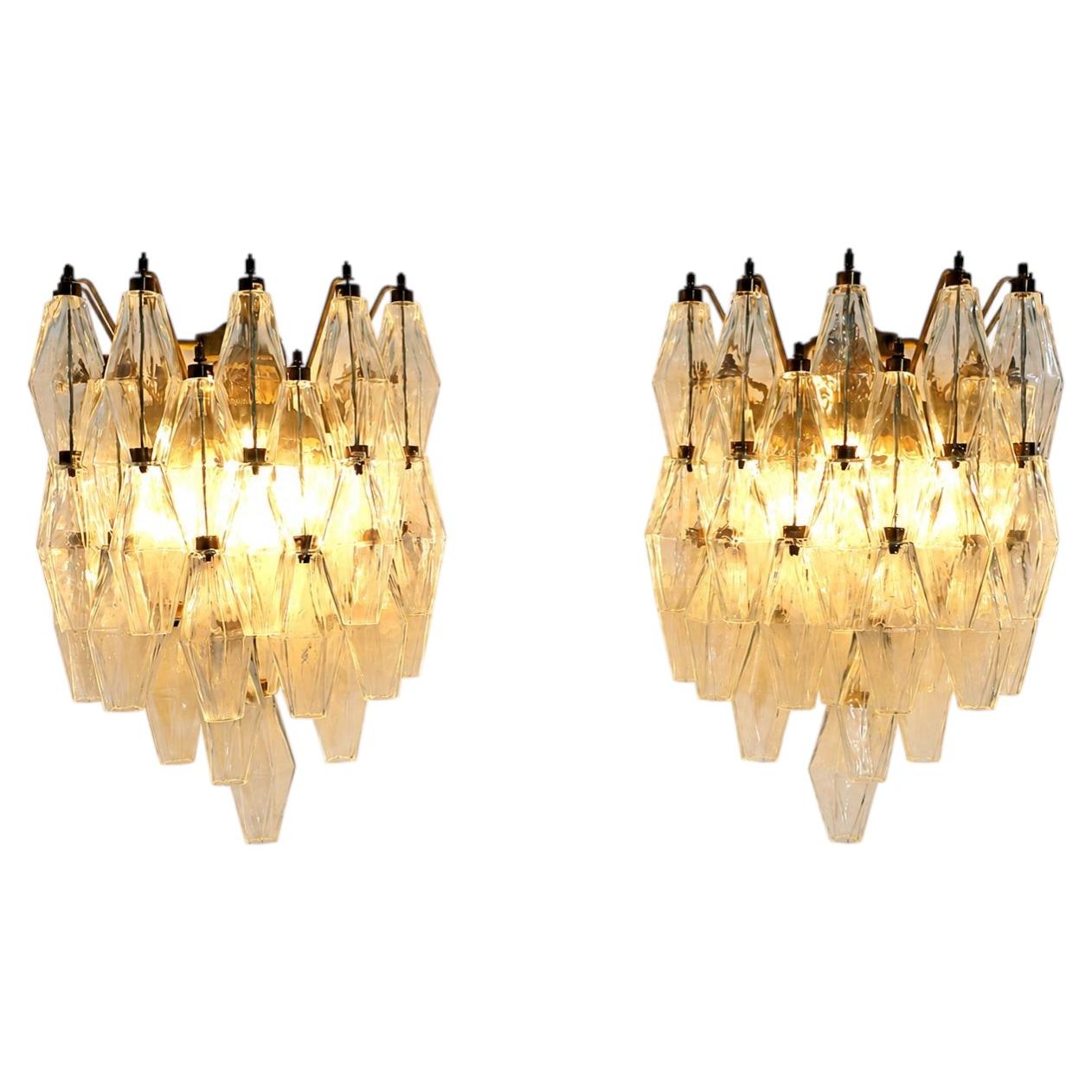 Pair Italian Murano Sconces